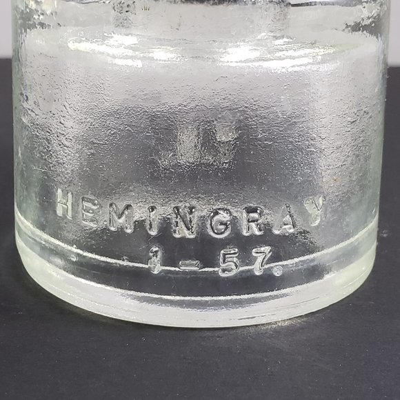 Pair of Colorless Glass Telephone Line Insulators Dominion and Hemingray 1950's - Picture 6 of 7